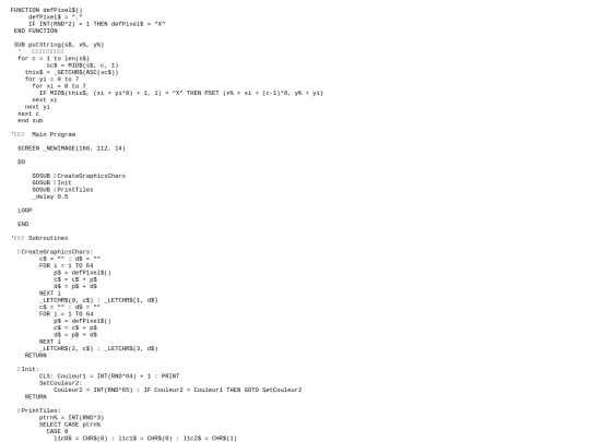 sample_programs/Char Tessellate 2B.prod.bas screenshot