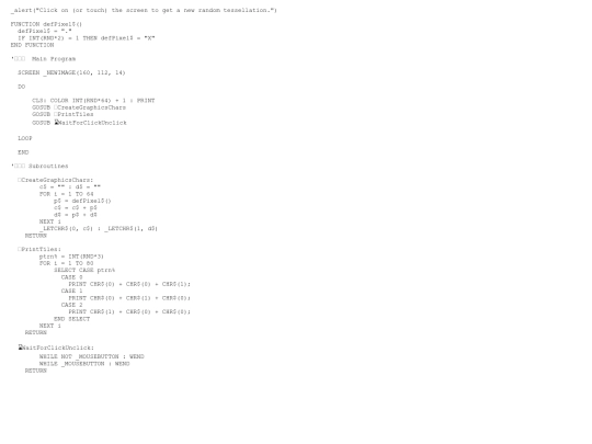 sample_programs/Char Tessellate.prod.bas screenshot