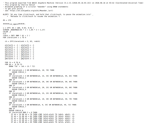 sample_programs/Circular Meander 1.prod.bas screenshot