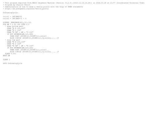 sample_programs/DRAW Vesica Piscis.prod.bas screenshot