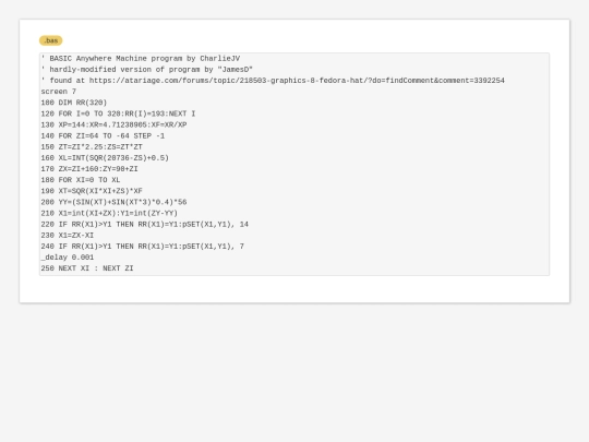 sample_programs/Fedora Hat.bas screenshot