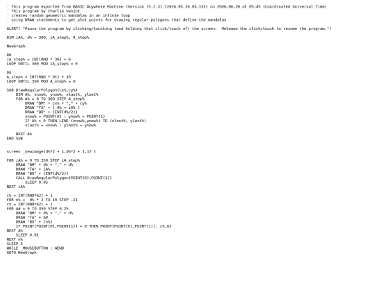 sample_programs/Geometric Mandalas.prod.bas screenshot