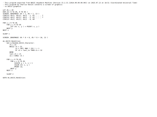 sample_programs/Graphics to ASCII Graphics.prod.bas screenshot