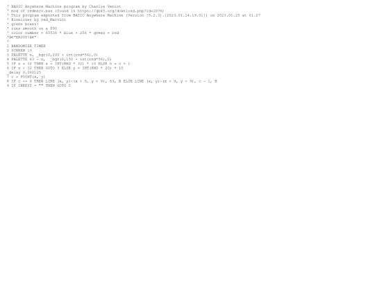sample_programs/Green Boxes.prod.bas screenshot