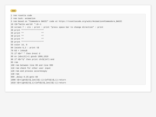 sample_programs/Hello World Horizontal Marquis.bas screenshot