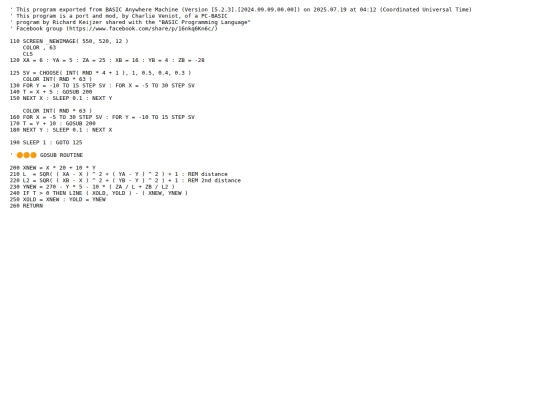 sample_programs/Keijzer Graph.prod.bas screenshot