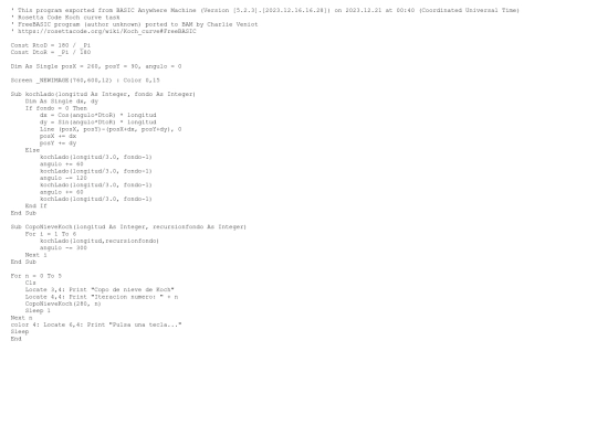 sample_programs/Koch curve.prod.bas screenshot