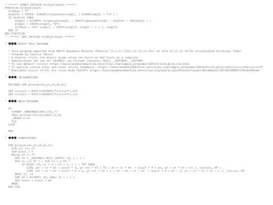 sample_programs/LED Clock.prod.bas screenshot