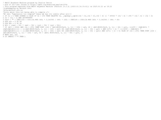 sample_programs/Lightmapping.prod.bas screenshot