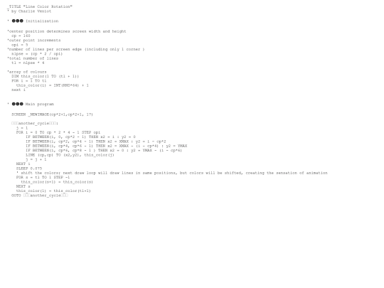 sample_programs/Line Color Rotation.prod.bas screenshot