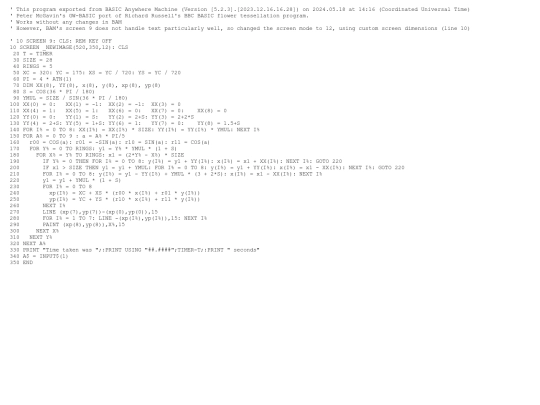 sample_programs/McGavin Flower Tessellation.prod.bas screenshot