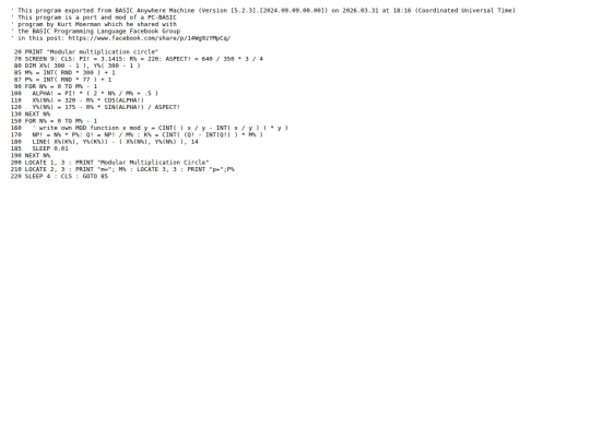 sample_programs/Modular Multiplication Circle.prod.bas screenshot