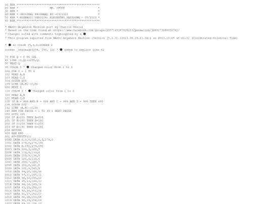 sample_programs/Mr Spock.prod.bas screenshot