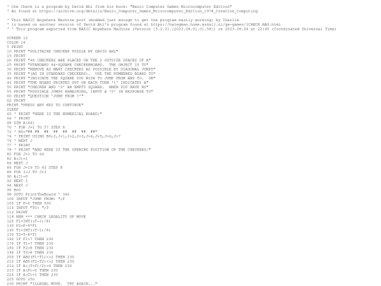sample_programs/One Check.prod.bas screenshot