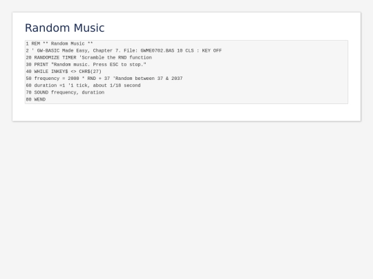 sample_programs/Random Music.prod.bas screenshot