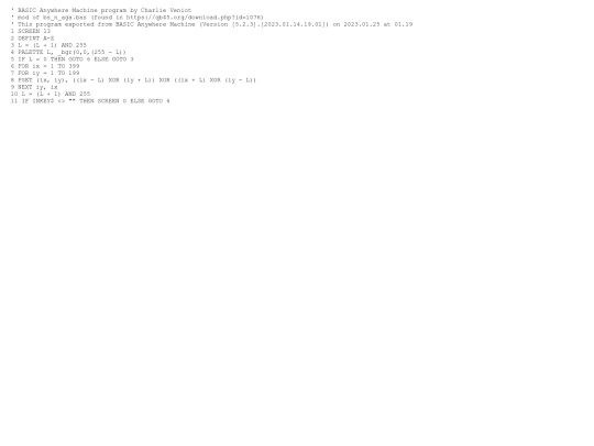 sample_programs/Red Plaid Thing.prod.bas screenshot