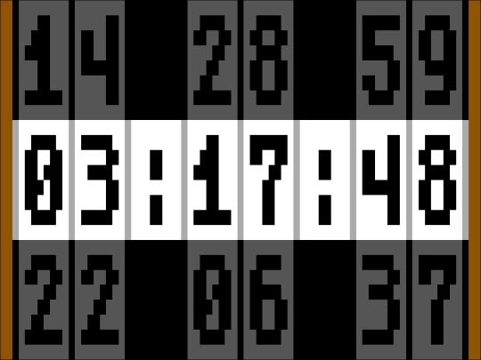 sample_programs/Rolling Clock.prod.run screenshot