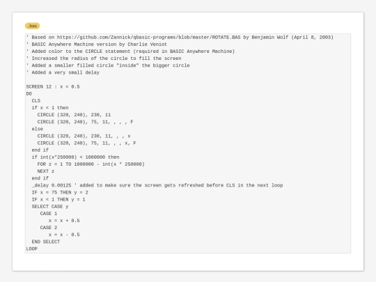 sample_programs/Rotating Circle.bas screenshot
