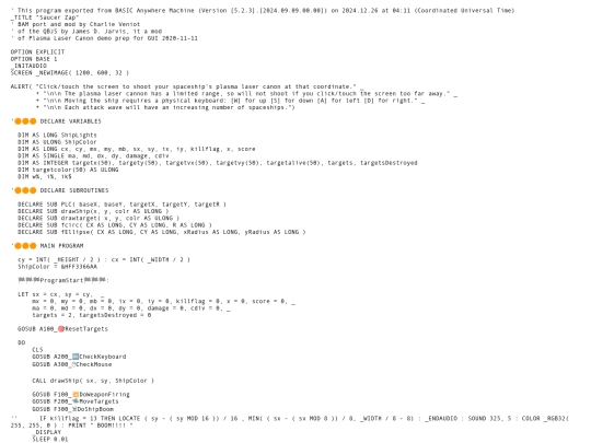 sample_programs/Saucer Zap.prod.bas screenshot
