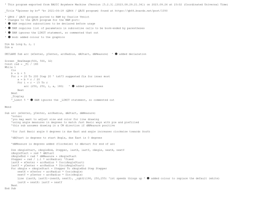 sample_programs/Spinner.prod.bas screenshot