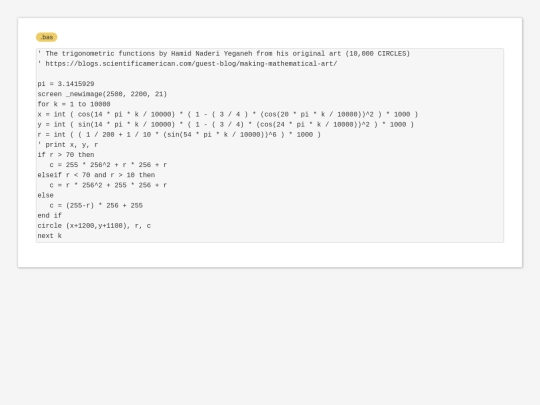 sample_programs/Trigonometric funtions from 10000 CIRCLES.bas screenshot