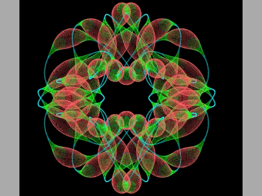 sample_programs/Trigonometric funtions from 10000 CIRCLES.run screenshot