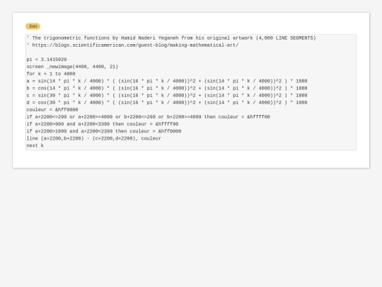 sample_programs/Trigonometric funtions from 4000 LINE SEGMENTS.bas screenshot