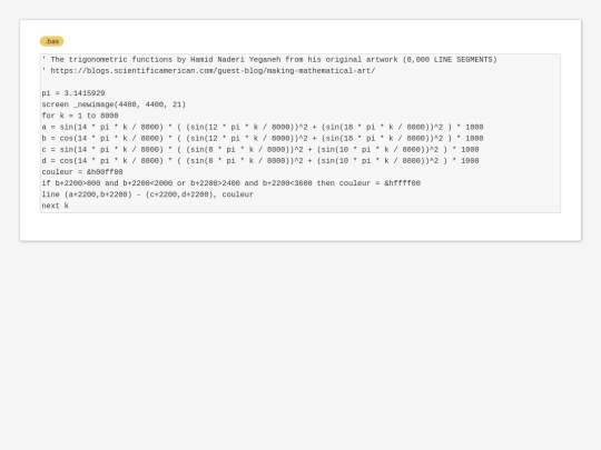 sample_programs/Trigonometric funtions from 8000 LINE SEGMENTS.bas screenshot
