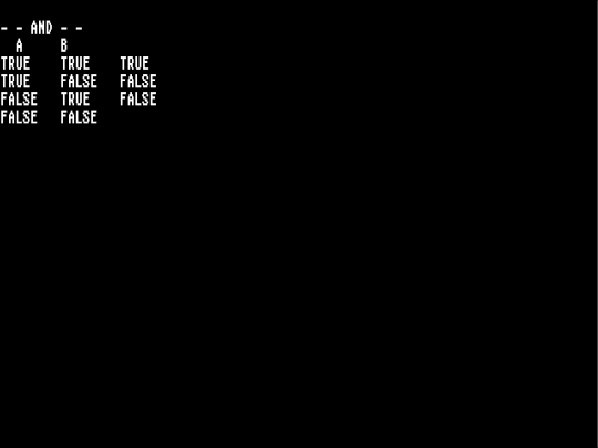 sample_programs/Truth Table.prod.run screenshot