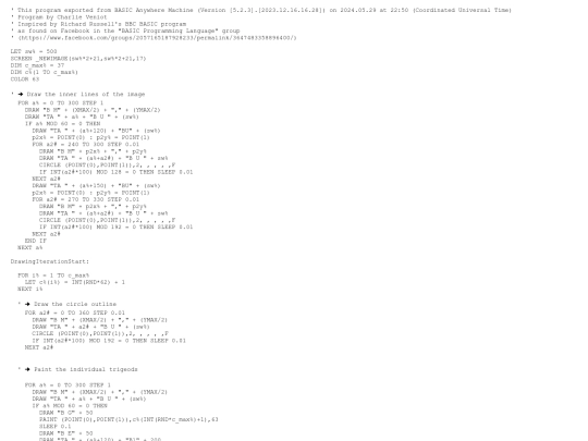 sample_programs/Twelve Trigeod Wheel.prod.bas screenshot