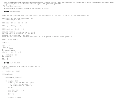sample_programs/VFG.prod.bas screenshot