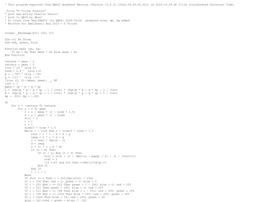 sample_programs/Virjee Fractal.prod.bas screenshot