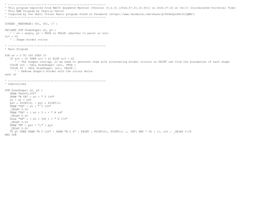 sample_programs/Windmill Style Circle.prod.bas screenshot