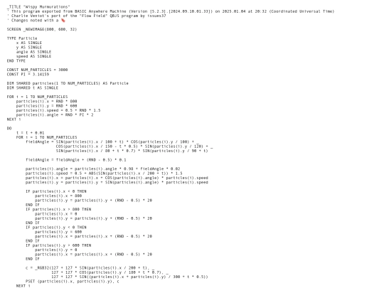sample_programs/Wispy Murmurations.prod.bas screenshot