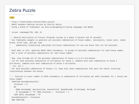sample_programs/Zebra Puzzle.tw_bas screenshot