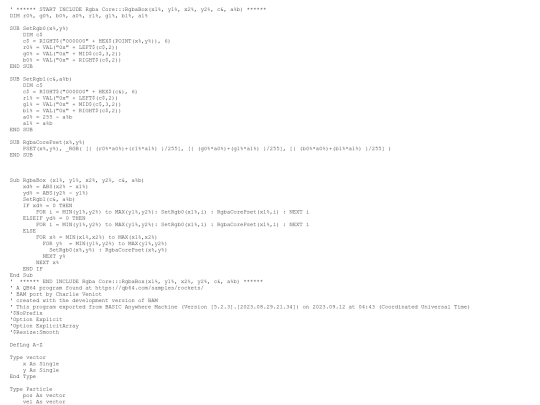 sample_programs/rockets.prod.bas screenshot