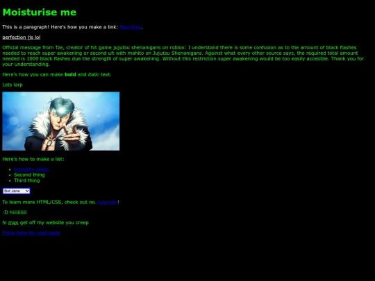 index screenshot