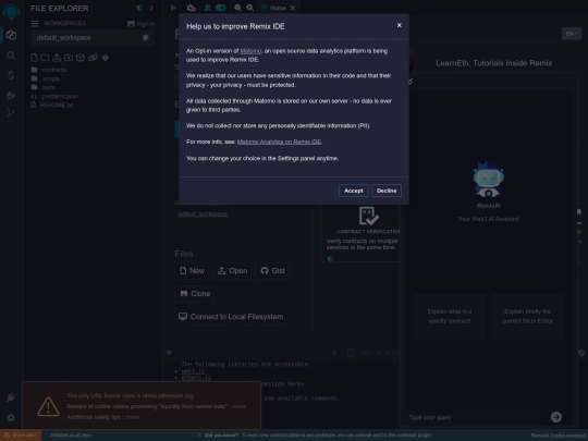 evm screenshot