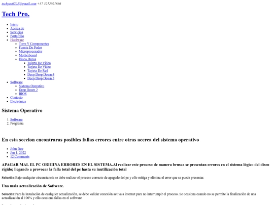 pestañas/Software screenshot