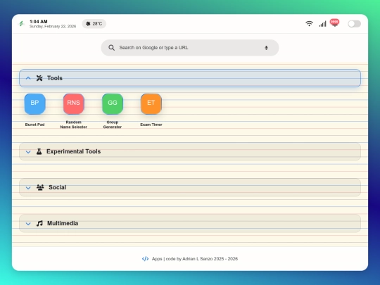 index screenshot