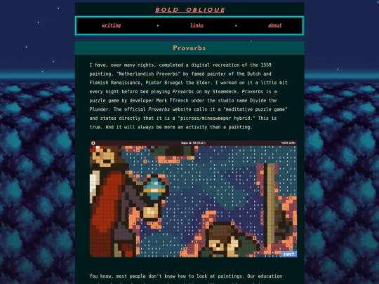 proverbs screenshot