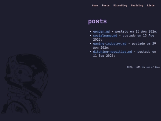 portuguese/cozyblog/posts screenshot