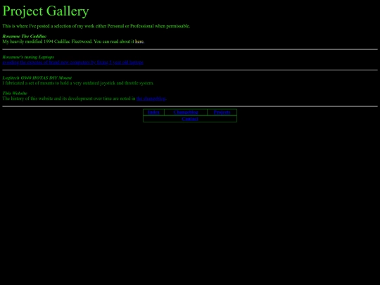 Pages/Projects screenshot