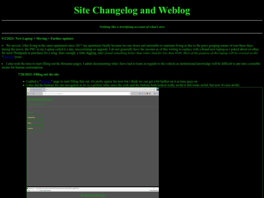 Pages/changelog screenshot