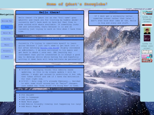 page/home screenshot