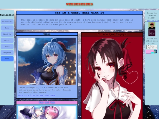 page/weeb screenshot