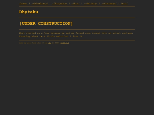 conlangs/dhytaku screenshot
