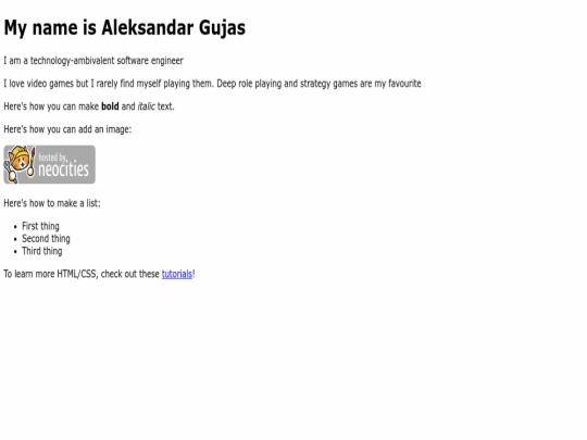 index screenshot
