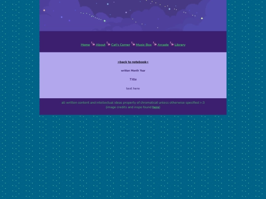 Cat's Corner/notebook/Writing Template screenshot