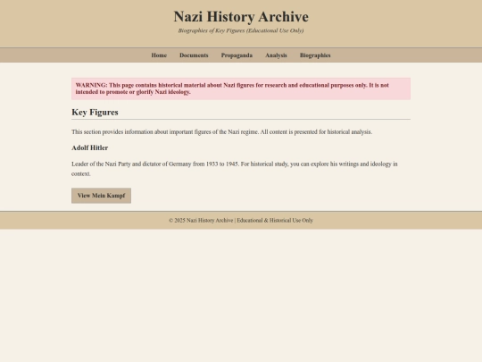 biographies screenshot